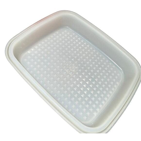 Vintage Tupperware Meat Marinade Container Paprika Season Stack Large 1294 1295 - Picture 5 of 15